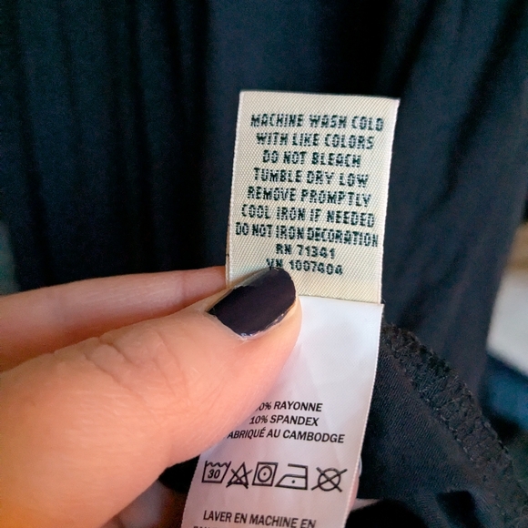 L.L. Bean Black A-line Jersey Dress - Picture 7 of 8